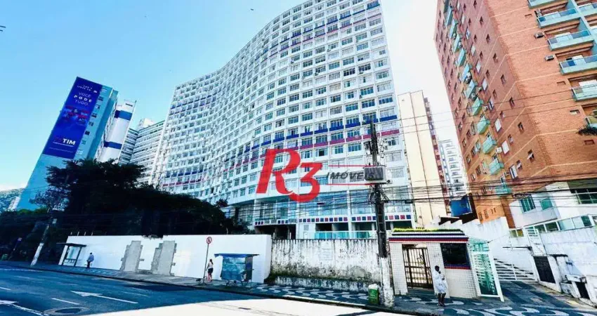Apartamento com 1 dormitório para alugar, 44 m² por R$ 3.000,02/mês - Pompéia - Santos/SP