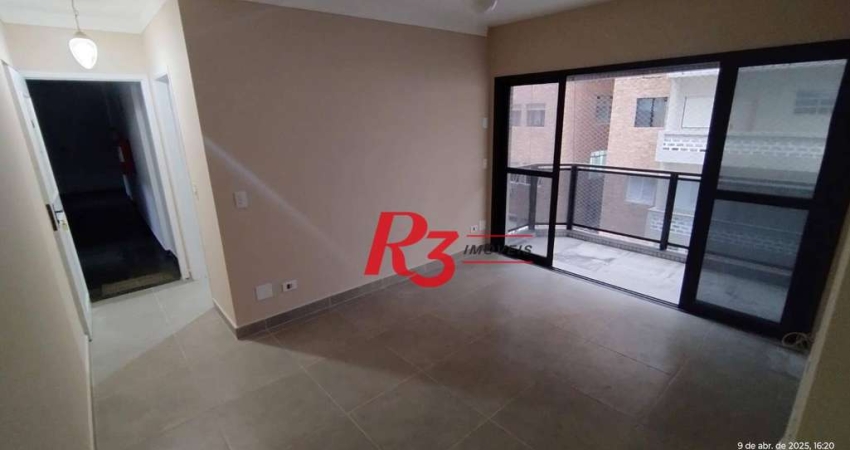 Apartamento com 1 dormitório à venda, 58 m² por R$ 520.000,00 - Boqueirão - Santos/SP