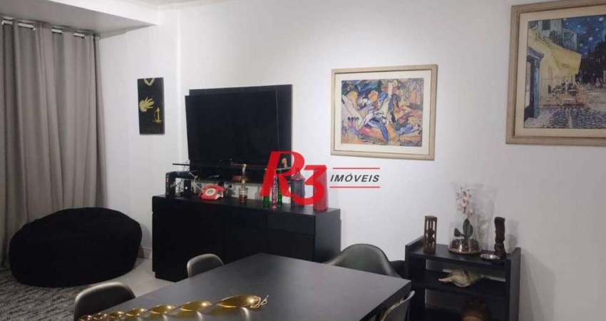 Apartamento com 2 dormitórios à venda, 87 m² por R$ 590.000,00 - Aparecida - Santos/SP