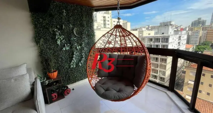 Cobertura com 3 dormitórios à venda, 198 m² por R$ 1.900.000,00 - Aparecida - Santos/SP