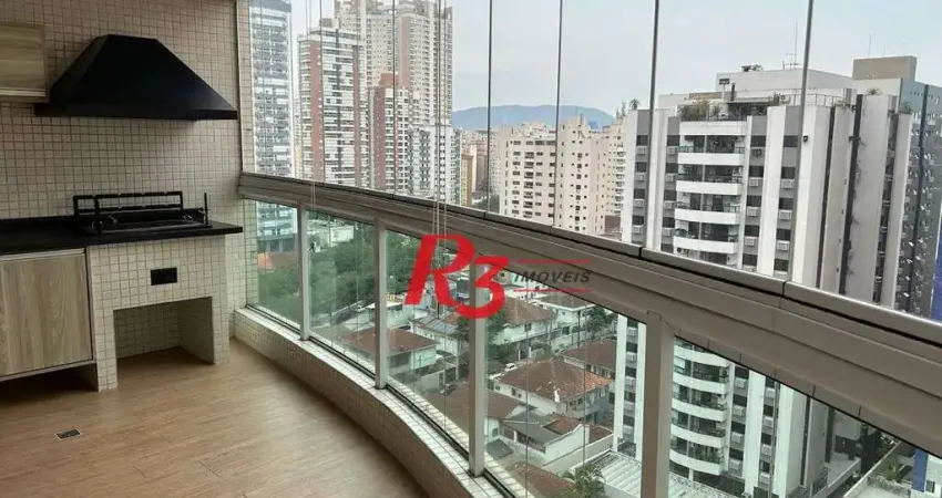 Apartamento com 3 quartos à venda, 124 m² por R$ 1.700.000 - Boqueirão - Santos/SP
