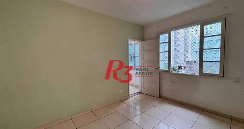 Apartamento com 1 dormitório para alugar, 65 m² por R$ 3.100,02 - José Menino - Santos/SP
