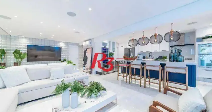 Apartamento com 3 suítes à venda, 184 m² por R$ 3.990.000 - Boqueirão - Santos/SP
