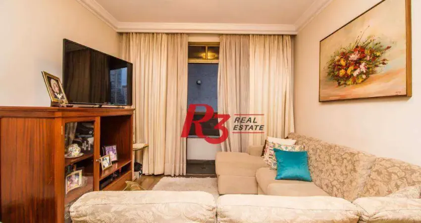 Apartamento com 2 dormitórios à venda, 101 m² por R$ 850.000,00 - Embaré - Santos/SP