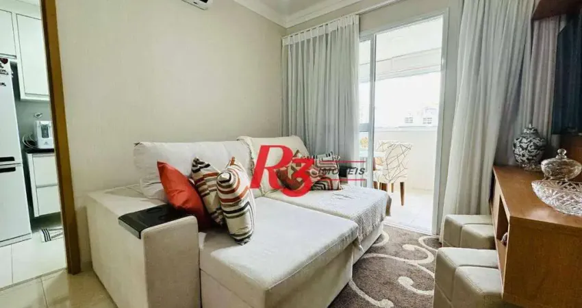 Apartamento com 2 dormitórios à venda, 66 m² por R$ 1.300.000,00 - Boqueirão - Santos/SP