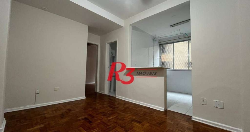 Apartamento com 1 dormitório à venda, 45 m² por R$ 350.000,00 - Gonzaga - Santos/SP