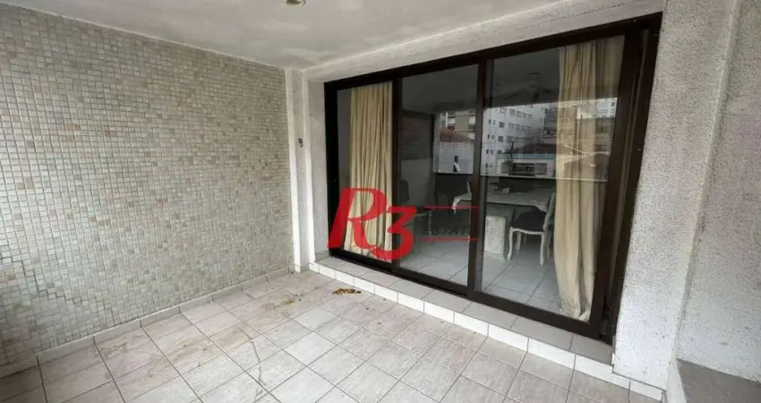 Apartamento com 3 dormitórios à venda, 200 m² por R$ 1.500.000,00 - Embaré - Santos/SP