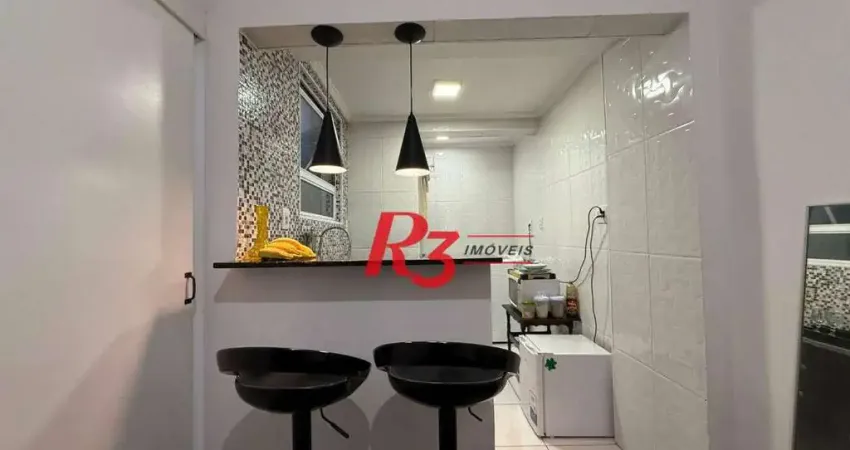 Apartamento com 1 dormitório à venda, 35 m² por R$ 325.000,00 - Gonzaga - Santos/SP