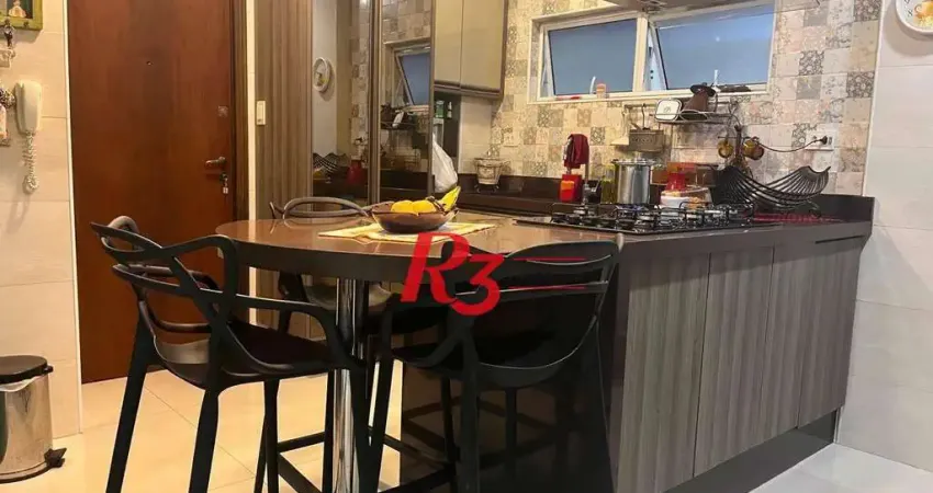 Apartamento com 3 dormitórios à venda, 120 m² por R$ 739.000,00 - Gonzaga - Santos/SP