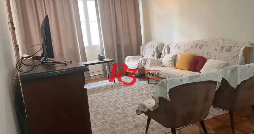 Apartamento com 2 dormitórios para alugar, 98 m² por R$ 3.990,00/mês - Gonzaga - Santos/SP