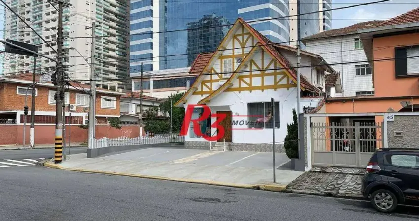 Casa comercial à venda na Rua Guaibê, 43, Aparecida, Santos