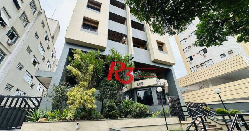 Apartamento com 2 dormitórios à venda, 93 m² por R$ 610.000,00 - Embaré - Santos/SP