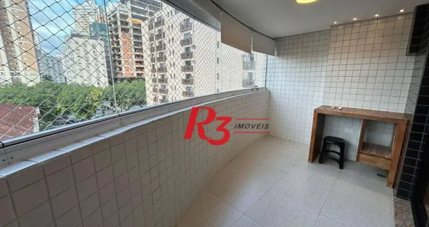 Apartamento com 2 dormitórios à venda, 102 m² por R$ 1.000.000,00 - Pompéia - Santos/SP