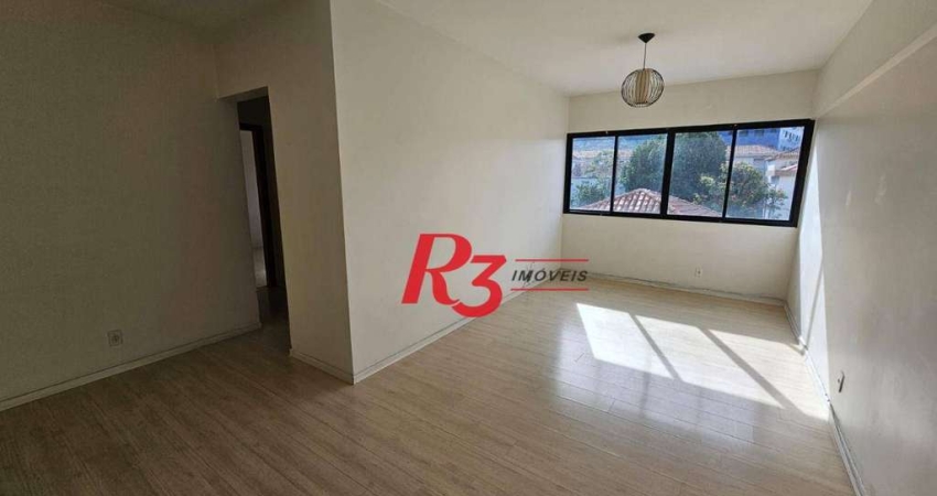 Apartamento com 2 dormitórios à venda, 100 m² por R$ 580.000,00 - Campo Grande - Santos/SP