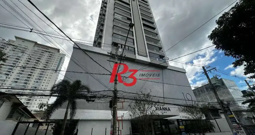 Apartamento com 1 dormitório para alugar, 54 m² por R$ 6.000,02/mês - Boqueirão - Santos/SP