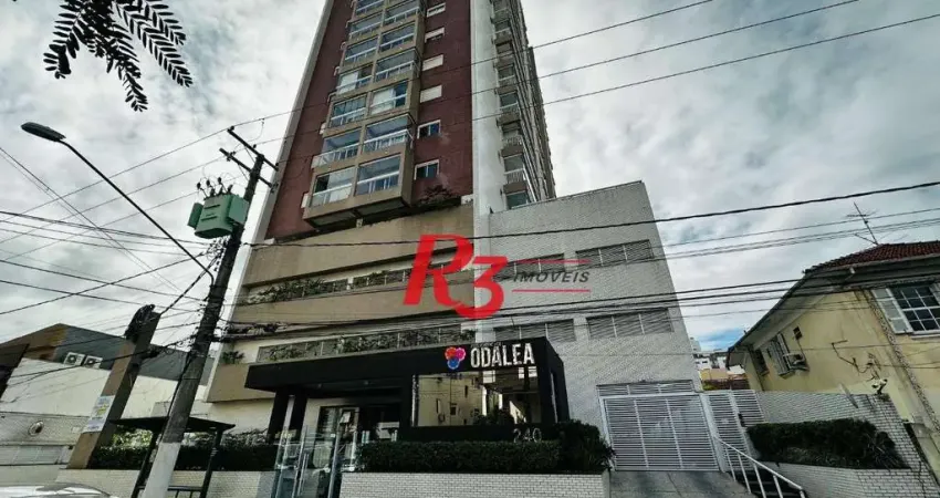 Apartamento com 2 dormitórios à venda, 85 m² por R$ 950.000,00 - Marapé - Santos/SP