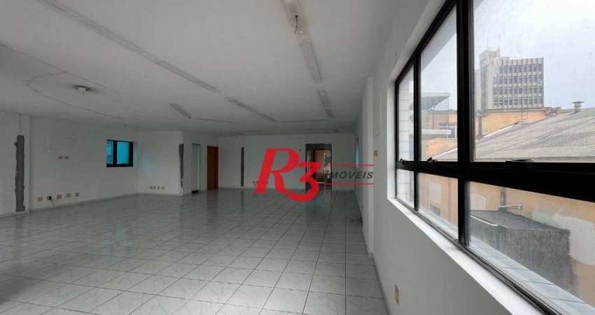 Sala para alugar, 121 m² por R$ 5.000,00 - Vila Matias - Santos/SP