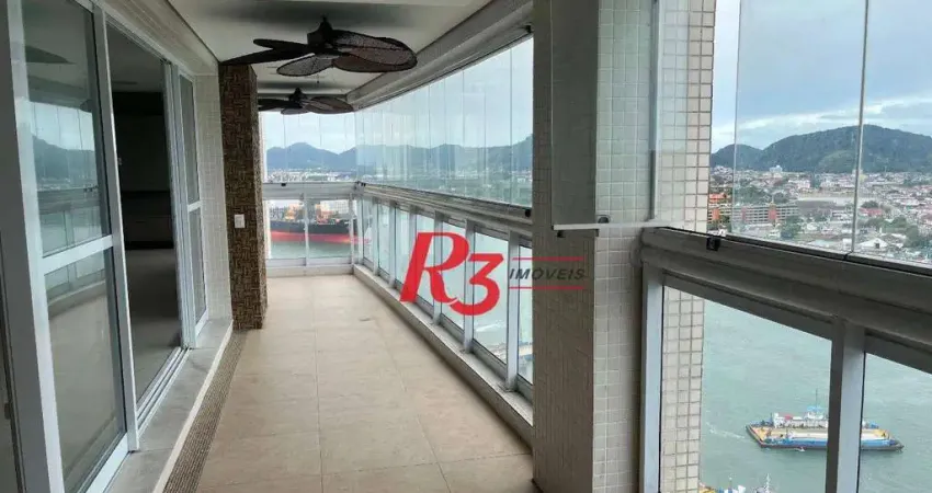 Apartamento com 3 dormitórios à venda, 189 m² por R$ 2.800.000,00 - Ponta da Praia - Santos/SP