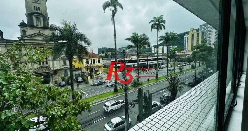 Sala para alugar, 121 m² por R$ 5.000,00/mês - Gonzaga - Santos/SP