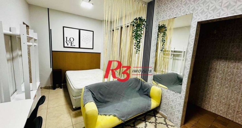 Kitnet com 1 dormitório para alugar, 30 m² por R$ 3.000,02/mês - Embaré - Santos/SP