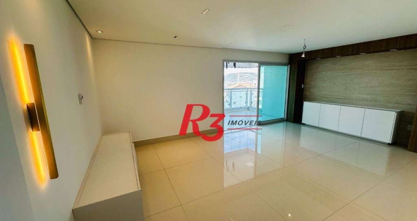 Apartamento com 3 dormitórios para alugar, 166 m² por R$ 18.400,00/mês - Ponta da Praia - Santos/SP