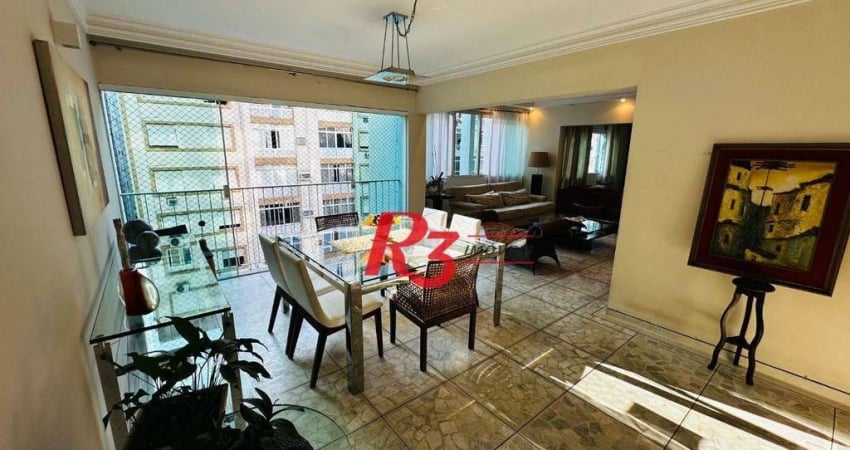 Apartamento com 4 dormitórios à venda, 184 m² por R$ 980.000,00 - Ponta da Praia - Santos/SP