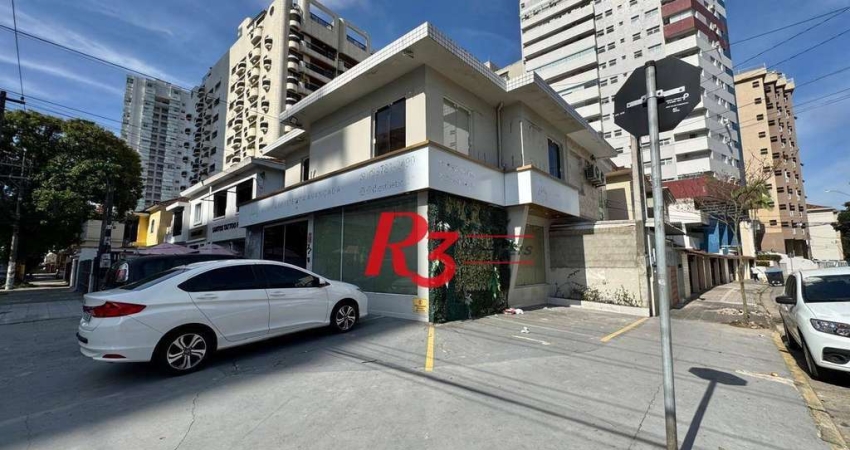Sobrado com 3 dormitórios para alugar, 200 m² por R$ 16.550,00/mês - Gonzaga - Santos/SP