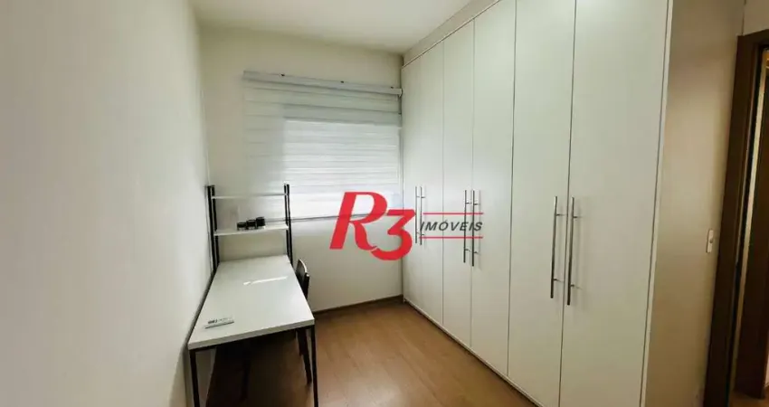 Apartamento com 1 dormitório para alugar, 45 m² por R$ 4.500,00/mês - Campo Grande - Santos/SP
