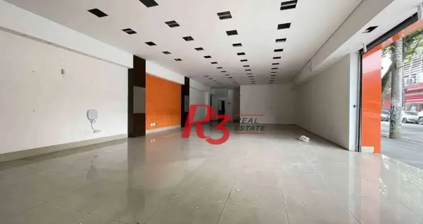 Loja para alugar, 100 m² por R$ 11.808,00/mês - Vila Matias - Santos/SP