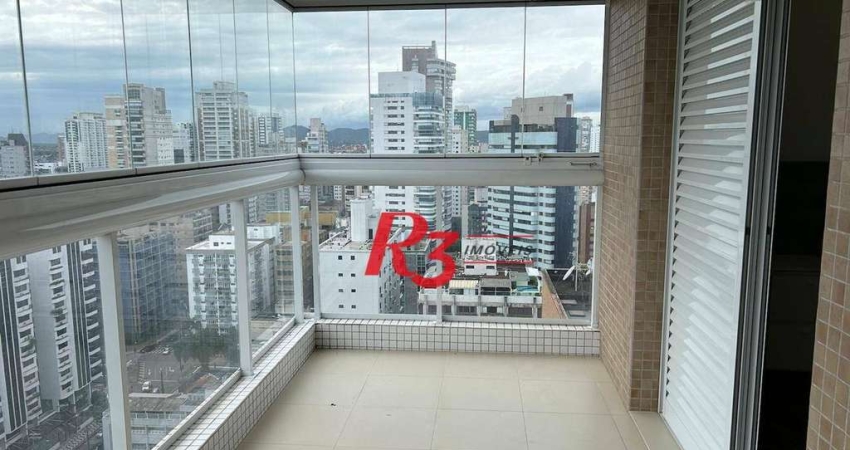 Apartamento com 3 suítes à venda, 207 m² por R$ 3.500.000 - Gonzaga - Santos/SP
