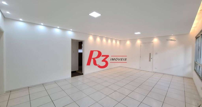 Apartamento com 3 dormitórios à venda, 139 m² por R$ 750.000,00 - Gonzaga - Santos/SP