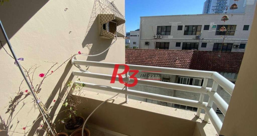 Apartamento com 2 dormitórios para alugar, 71 m² por R$ 3.700,02/mês - Vila Matias - Santos/SP