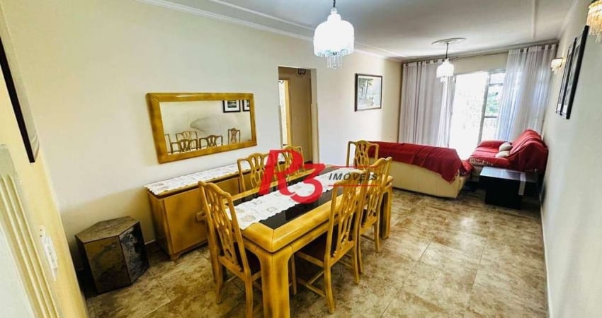 Apartamento com 3 dormitórios à venda, 130 m² por R$ 650.000,00 - Campo Grande - Santos/SP