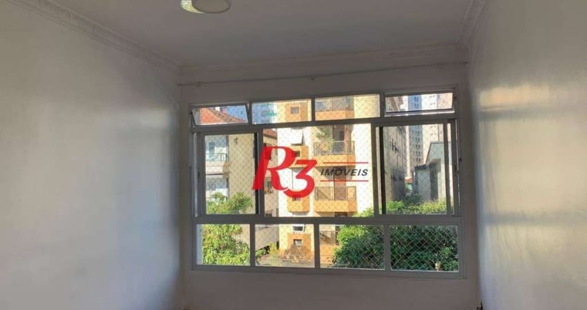Apartamento com 3 dormitórios para alugar, 89 m² por R$ 3.900,02/mês - Boqueirão - Santos/SP