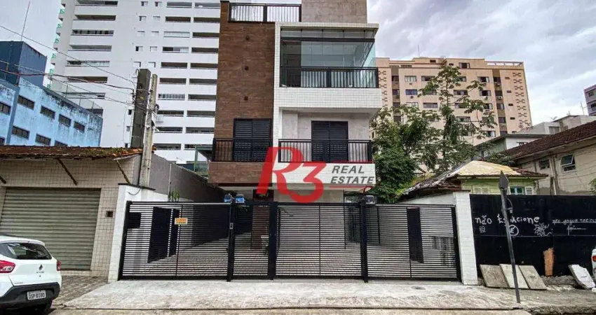 Sobrado com 2 dormitórios, 98 m² - venda por R$ 650.000,00 ou aluguel por R$ 5.000,00/mês - Marapé - Santos/SP