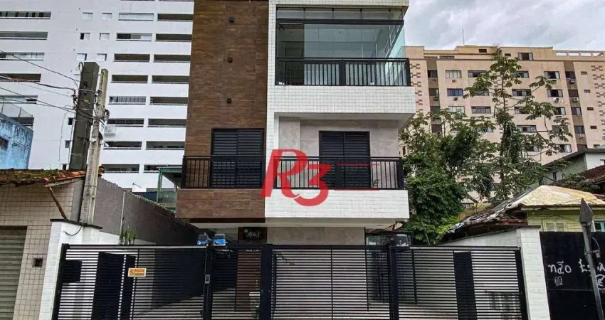 Sobrado com 2 dormitórios, 98 m² - venda por R$ 690.000,00 ou aluguel por R$ 5.500,00/mês - Marapé - Santos/SP
