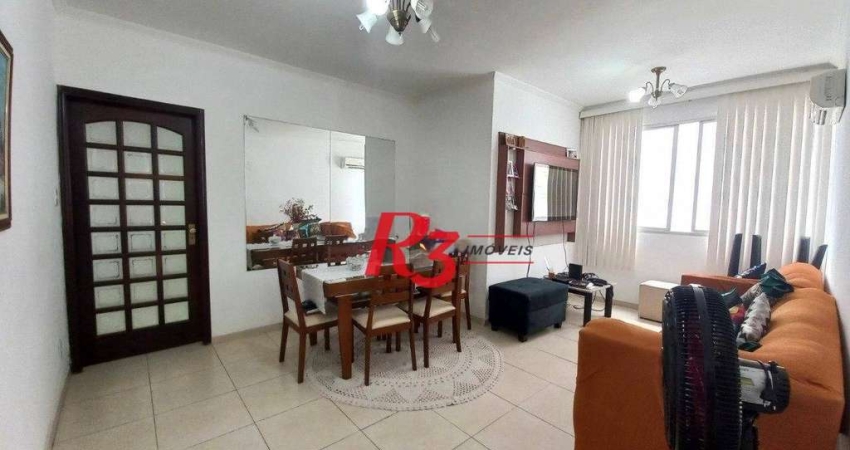Apartamento com 2 dormitórios à venda, 85 m² por R$ 550.000,00 - Embaré - Santos/SP