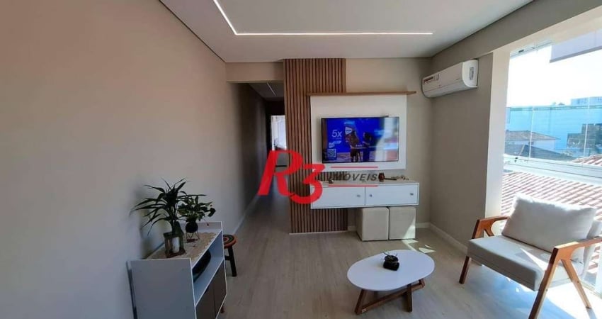 Apartamento com 2 dormitórios à venda, 54 m² por R$ 525.000,00 - Campo Grande - Santos/SP