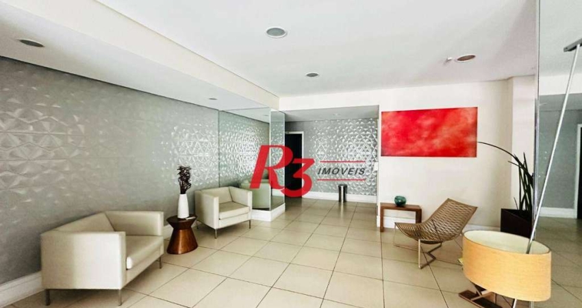 Apartamento com 1 dormitório, 44 m² - venda por R$ 650.000,00 ou aluguel por R$ 4.300,00/mês - Ponta da Praia - Santos/SP