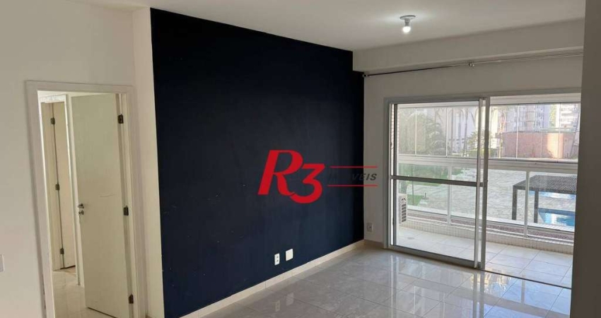 Apartamento com 3 dormitórios para alugar, 101 m² por R$ 6.500,00/mês - José Menino - Santos/SP