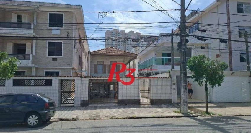 Terreno, 350 m² - venda por R$ 2.100.000,00 ou aluguel por R$ 100.000,00/mês - Campo Grande - Santos/SP