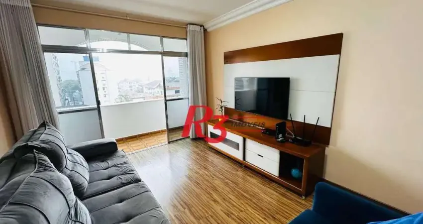 Apartamento com 3 dormitórios à venda, 112 m² por r$ 700.000,00 - embaré - santos/sp