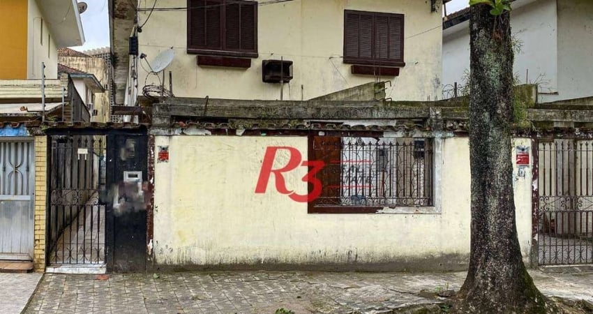 Casa com 2 dormitórios à venda, 72 m² por R$ 300.000,00 - Vila Matias - Santos/SP