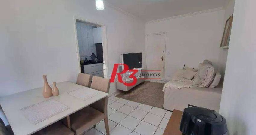 Apartamento com 1 dormitório à venda, 57 m² por R$ 329.000,00 - Marapé - Santos/SP