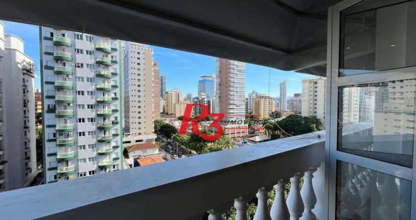 Apartamento com 4 dormitórios à venda, 332 m² por R$ 3.000.000,00 - Boqueirão - Santos/SP