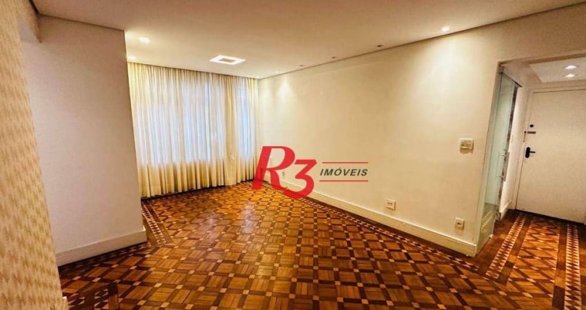 Apartamento com 2 dormitórios à venda, 96 m² por R$ 530.000,00 - Embaré - Santos/SP