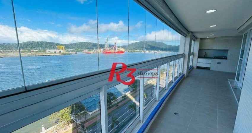 Apartamento com 3 dormitórios, 189 m² - venda por R$ 2.350.000,00 ou aluguel por R$ 15.000,00/mês - Ponta da Praia - Santos/SP