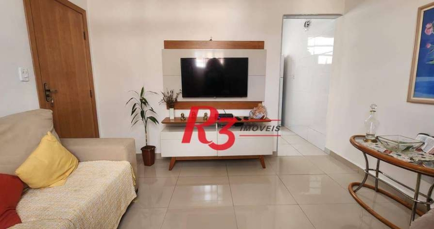 Apartamento com 1 dormitório à venda, 74 m² por R$ 370.000,00 - Embaré - Santos/SP