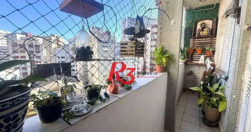 Apartamento com 2 dormitórios à venda, 68 m² por R$ 300.000,00 - José Menino - Santos/SP