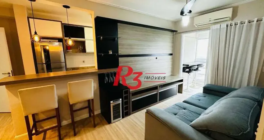 Apartamento com 2 dormitórios para alugar, 72 m² por R$ 5.300,00/mês - Vila Belmiro - Santos/SP